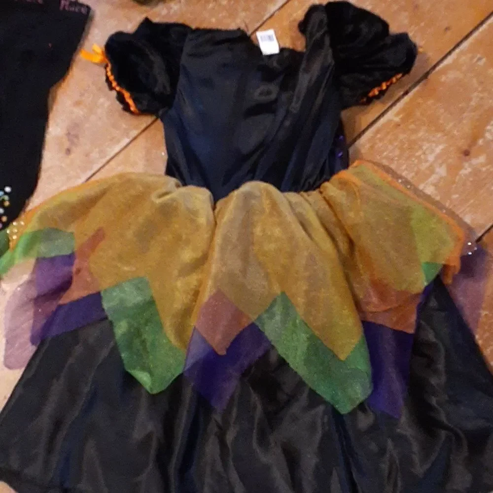 Candy Corn halloween witch/ fairy costume for size 10-12‎